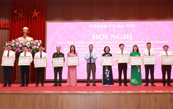 Thành ủy Hà Nội tổng kết 10 năm thực hiện Nghị quyết số 25 và 05 năm thực hiện Kết luận số 43 về công tác Dân vận