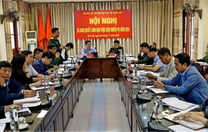 Thị xã Sơn Tây ra Nghị quyết lãnh đạo thực hiện nhiệm vụ năm 2024