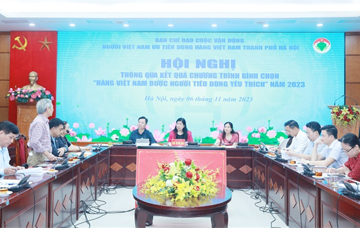 Hội nghị thông qua kết quả Chương trình bình chọn “Hàng Việt Nam được người tiêu dùng yêu thích” năm 2023