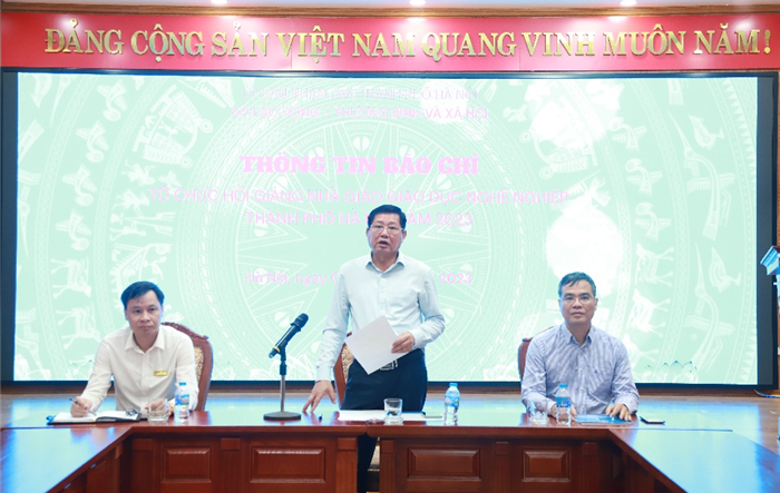 Họp báo về tổ chức Hội giảng Nhà giáo giáo dục nghề nghiệp thành phố Hà Nội 2023  