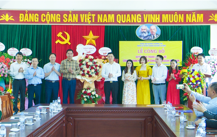 Huyện Thường Tín thành lập thêm 01 Chi bộ doanh nghiệp ngoài khu vực Nhà nước