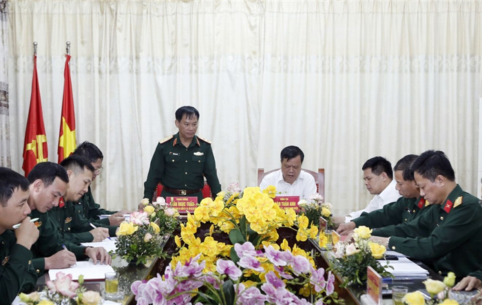 Bộ Tư lệnh Thủ đô làm việc với Ban CHQS huyện Phúc Thọ