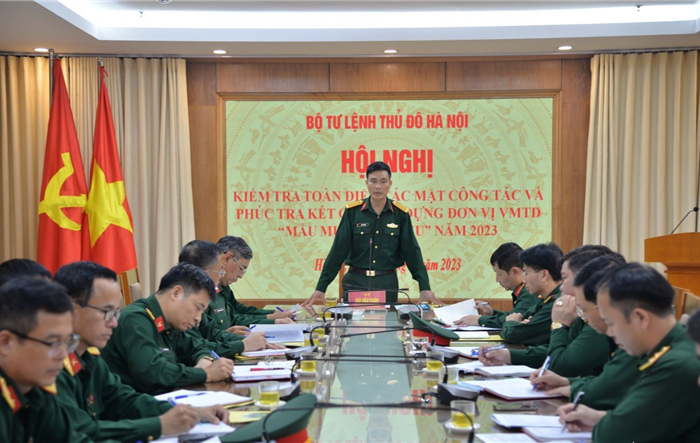 Kiểm tra công tác tại Ban Chỉ huy Quân sự huyện Đông Anh và quận Hoàn Kiếm