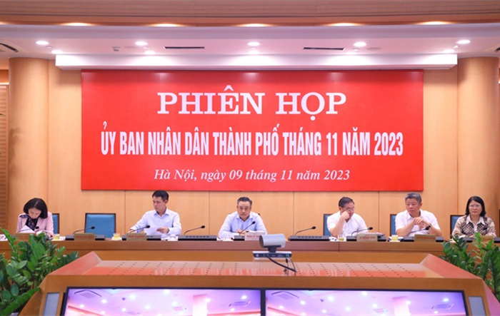 Phiên họp trực tuyến UBND thành phố thường kỳ tháng 11-2023 