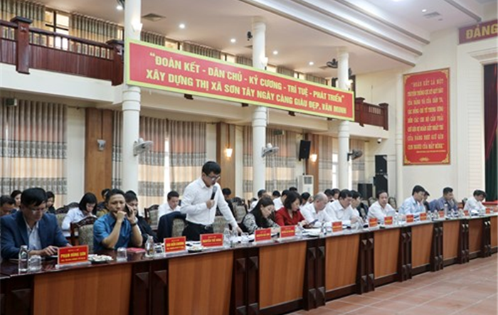 Hội nghị lần thứ 17 Ban Chấp hành Đảng bộ thị xã Sơn Tây khóa XXI, nhiệm kỳ 2020 - 2025