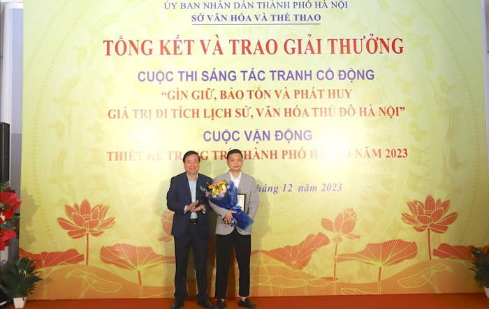 Trao giải cuộc thi sáng tác tranh“Gìn giữ, bảo tồn và phát huy giá trị di tích lịch sử, văn hóa Thủ đô Hà Nội” 