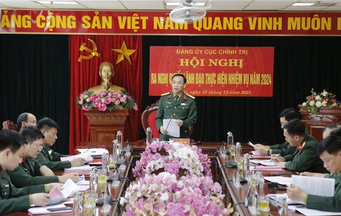 Đảng ủy Cục Chính trị phấn đấu 100% các phòng, ban, đơn vị vững mạnh toàn diện, “mẫu mực, tiêu biểu”