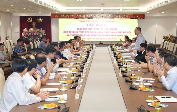 Thường trực HĐND thành phố Hà Nội và Thường trực HĐND tỉnh Long An:  Trao đổi kinh nghiệm tiếp tục nâng cao chất lượng hoạt động đáp ứng thực tiễn