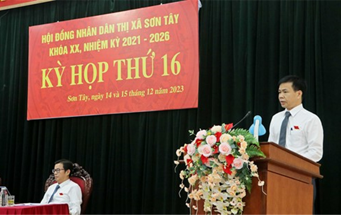 Bế mạc kỳ họp thứ 16 HĐND thị xã Sơn Tây khóa XX