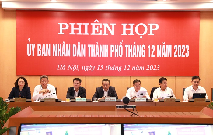 Họp thường kỳ UBND thành phố Hà Nội tháng 12-2023