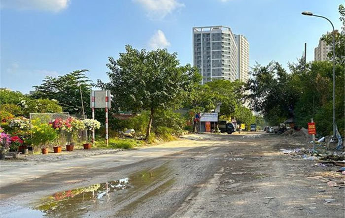Hà Nội: Phân luồng giao thông phục vụ thi công đường Nguyễn Cảnh Dị kéo dài