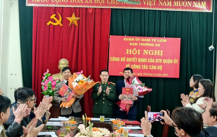 Quận Nam Từ Liêm công bố quyết định về công tác cán bộ tại Phương Canh
