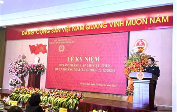Lễ kỷ niệm 20 năm Ngày thành lập Chi cục thuế Quận Hoàng Mai (23/12/2003-23/12/2023)