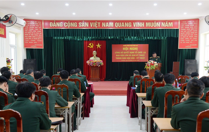 Sáp nhập Ban Hậu cần-Kỹ thuật Trung đoàn Pháo binh 452