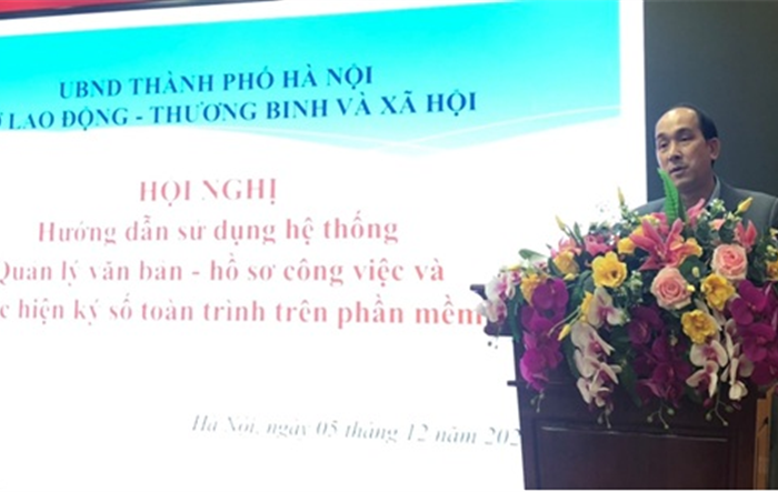 Sở Lao động – Thương binh và Xã hội Hà Nội: Hướng dẫn sử dụng hệ thống quản lý văn bản, hồ sơ công việc