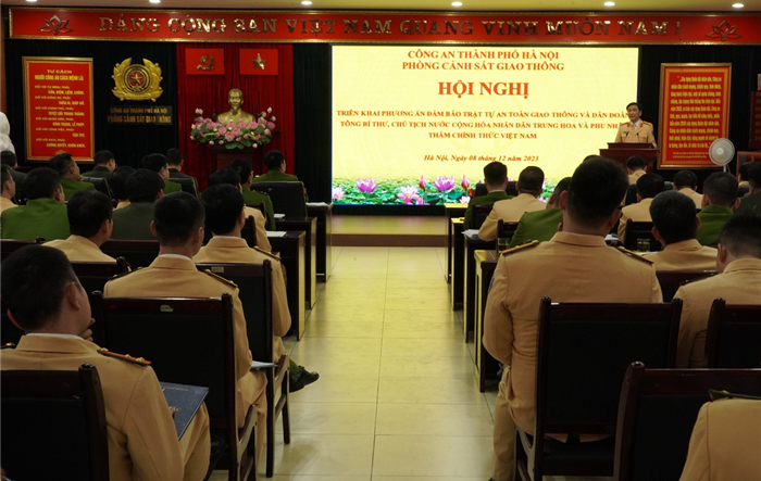 Đảm bảo trật tự an toàn giao thông chuyến thăm của Tổng Bí thư, Chủ tịch nước Cộng hòa Nhân dân Trung Hoa Tập Cận Bình