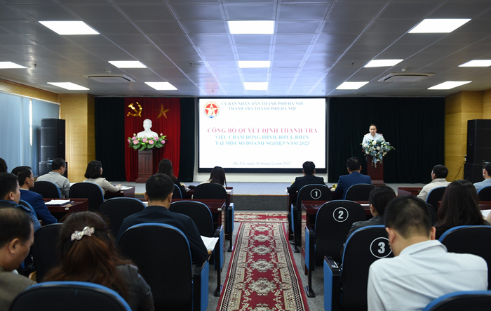 Công bố quyết định thanh tra việc chậm đóng bảo hiểm tại một số doanh nghiệp năm 2023