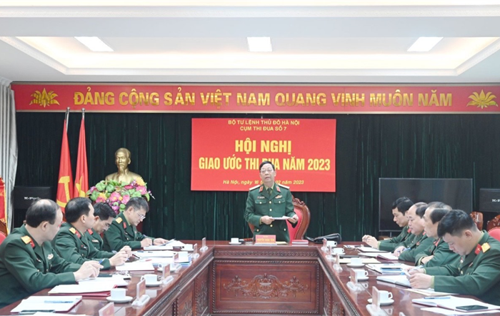 Cụm thi đua số 7, Bộ Tư lệnh Thủ đô ký giao ước thi đua năm 2023