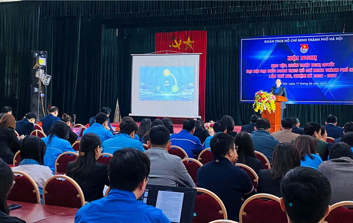 Hội nghị học tập, quán triệt Nghị quyết Đại hội đại biểu Đoàn Thanh niên thành phố Hà Nội lần thứ XVI, nhiệm kỳ 2022-2027