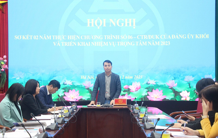 Đảng uỷ Khối các cơ quan thành phố sơ kết 2 năm thực hiện Chương trình số 06-CTr/ĐUK