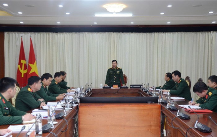 Hội nghị giao nhiệm vụ cho đội tuyển tham gia Hội thao Cứu hộ, cứu nạn toàn quân năm 2023