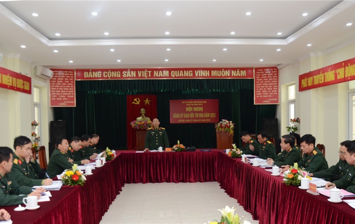 Cụm thi đua số 6, Bộ Tư lệnh Thủ đô đăng ký giao ước thi đua năm 2023