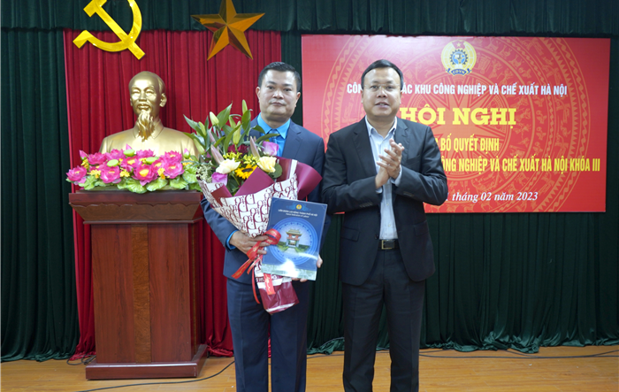 Ban Quản lý các Khu công nghiệp và chế xuất Hà Nội có tân Chủ tịch Công đoàn