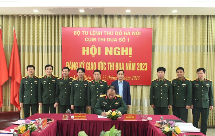 Cụm thi đua số 1, Bộ Tư lệnh Thủ đô: Quyết tâm hoàn thành xuất sắc các chỉ tiêu trong Phong trào thi đua quyết thắng