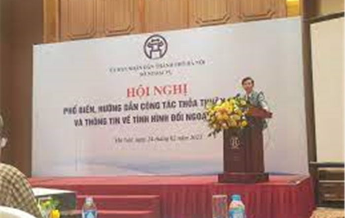 Hội nghị phổ biến, hướng dẫn công tác thỏa thuận quốc tế và thông tin về tình hình đối ngoại