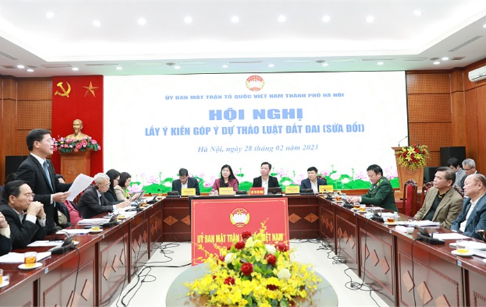 Uỷ ban Mặt trận Tổ quốc thành phố: Lấy ý kiến góp ý dự thảo Luật đất đai (sửa đổi)