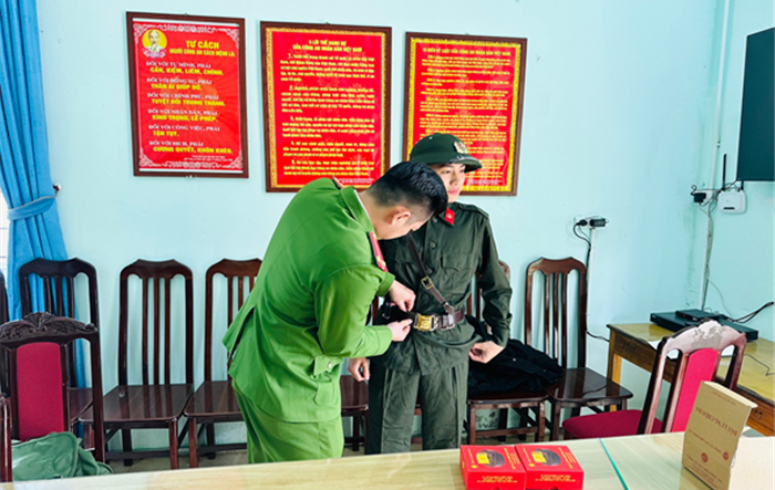 Gặp mặt công dân thực hiện nghĩa vụ tham gia Công an nhân dân năm 2023