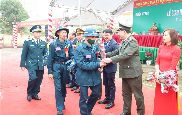 Công an thành phố Hà Nội tiếp nhận đủ 820 thanh niên tiêu biểu thực hiện nghĩa vụ Công an nhân dân năm 2023