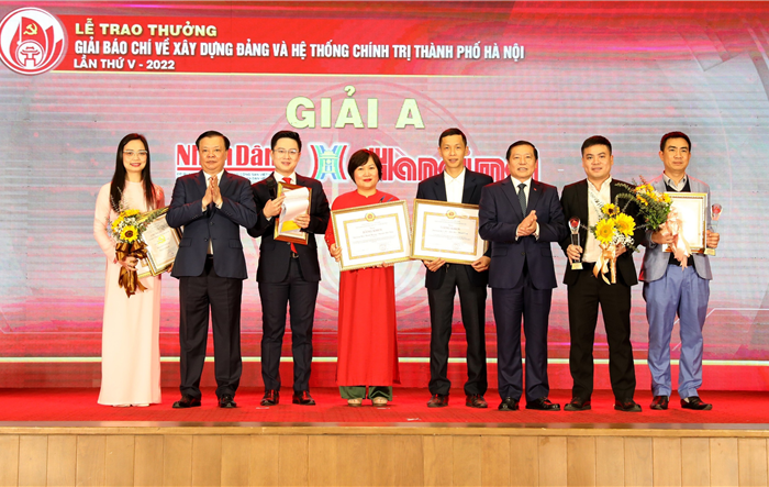 33 tác phẩm đoạt Giải Báo chí về xây dựng đảng  và hệ thống chính trị của thành phố Hà Nội lần thứ V