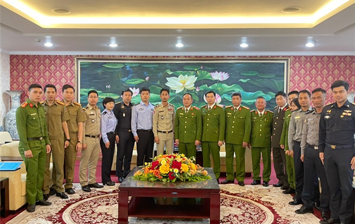 Phó Giám đốc Công an thành phố làm việc với Trung tâm điều phối Sông Mê Kông an toàn về phòng, chống ma túy