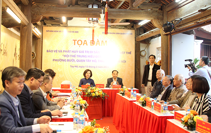 Tọa đàm "Bảo vệ và phát huy giá trị di sản văn hóa phi vật thể Hội thề trung hiếu đền Đồng Cổ"