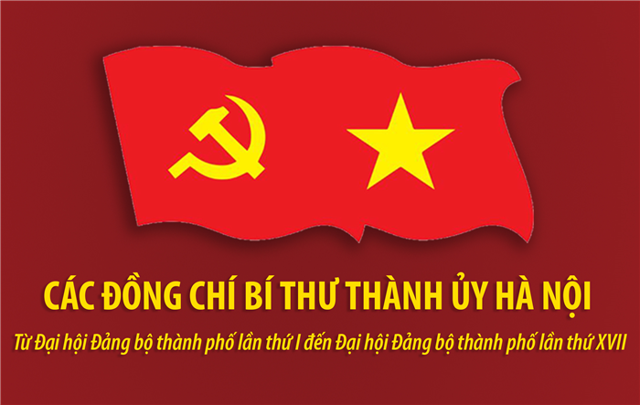 (Infographic): Bí thư Thành uỷ Hà Nội từ Đại hội Đảng bộ thành phố lần thứ I đến Đại hội Đảng bộ thành phố lần thứ XVII