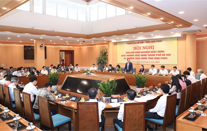 Thường trực HĐND thành phố Hà Nội và Thường trực HĐND tỉnh Vĩnh Phúc: Trao đổi kinh nghiệm trong hoạt động cơ quan dân cử