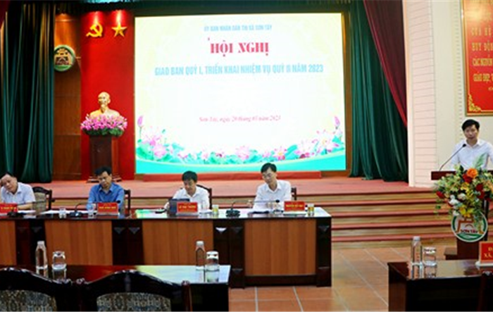 Thị xã Sơn Tây triển khai phương hướng, nhiệm vụ trọng tâm quý II năm 2023