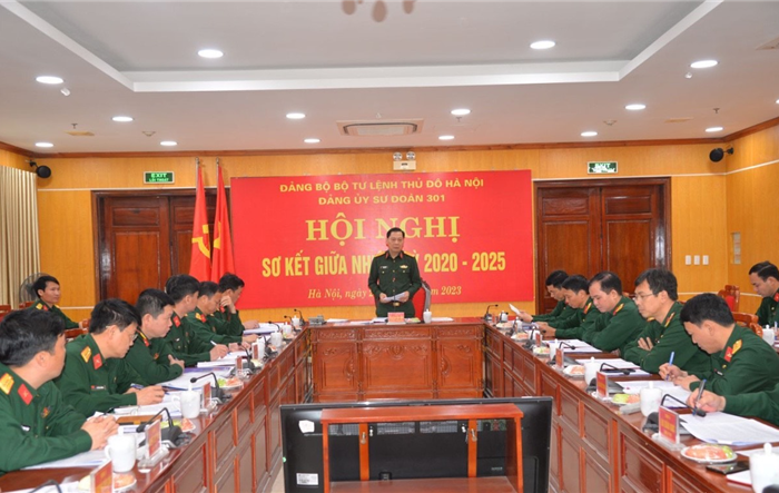 Trường Quân sự Bộ Tư lệnh tổ chức Hội nghị Sơ kết giữa nhiệm kỳ Đại hội Đảng bộ lần thứ III, nhiệm kỳ 2020-2025