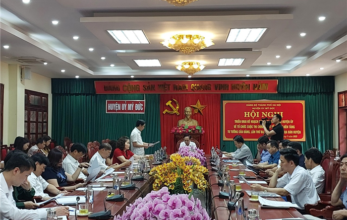 Huyện Mỹ Đức phát động Cuộc thi chính luận về bảo vệ nền tảng tư tưởng của Đảng lần thứ ba, năm 2023