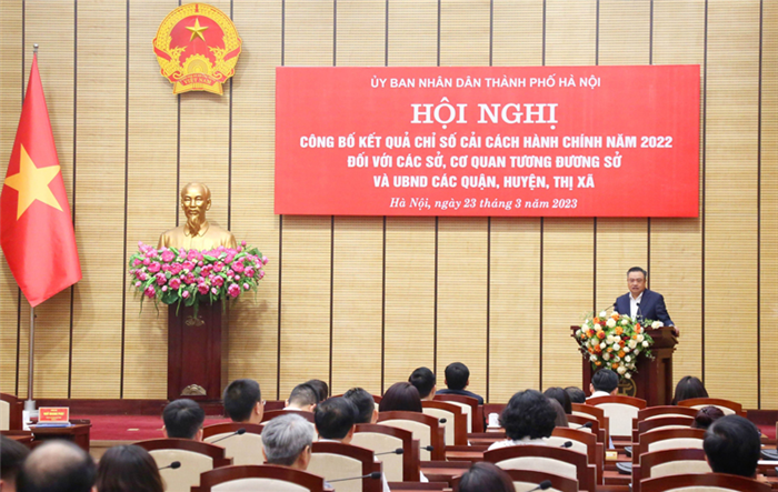 Thành phố Hà Nội công bố chỉ số cải cách hành chính năm 2022