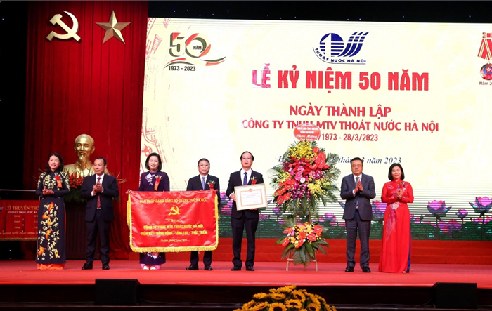 Công ty TNHH MTV Thoát nước Hà Nội kỷ niệm 50 năm thành lập và phát triển