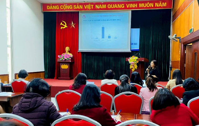 Gần 200 cán bộ, hội viên phụ nữ tham gia tập huấn nghiệp vụ ủy thác vay vốn Ngân hàng chính sách xã hội năm 2023