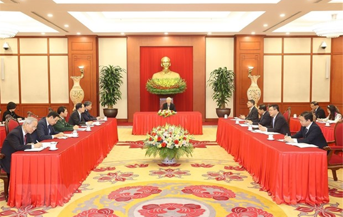 Tổng Bí thư Nguyễn Phú Trọng điện đàm cấp cao với Tổng thống Hoa Kỳ