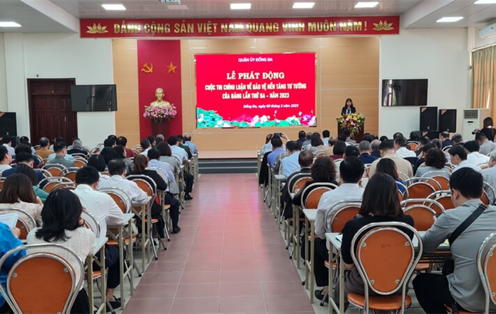 Quận Đống Đa phát động cuộc thi chính luận về bảo vệ nền tảng tư tưởng của Đảng lần thứ ba, năm 2023