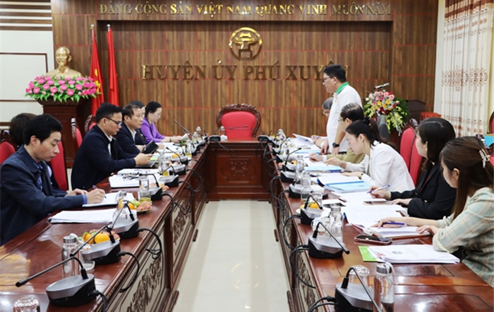 Chủ tịch Hội Nông dân thành phố duyệt chương trình Đại hội Hội Nông dân huyện Phú Xuyên lần thứ XI, nhiệm kỳ 2023 - 2028