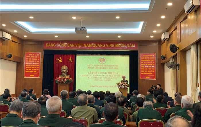 Hội Cựu chiến binh thành phố phát động đợt thi đua chào mừng 75 năm Ngày Chủ tịch Hồ Chí Minh ra Lời kêu gọi thi đua ái quốc