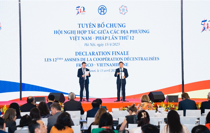 Tuyên bố chung Hội nghị hợp tác giữa các địa phương Việt Nam - Pháp lần thứ 12