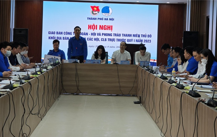 Thành đoàn Hà Nội giao ban công tác Đoàn – Hội, phong trào thanh niên khối địa bàn dân cư quý I - 2023