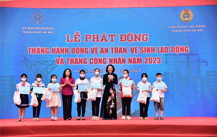 Lễ phát động Tháng hành động về an toàn, vệ sinh lao động và Tháng Công nhân thành phố Hà Nội năm 2023
